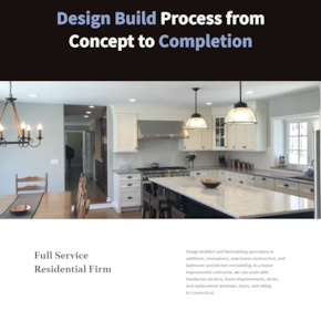 Design Builders & Remodeling, Inc., Website CMS
