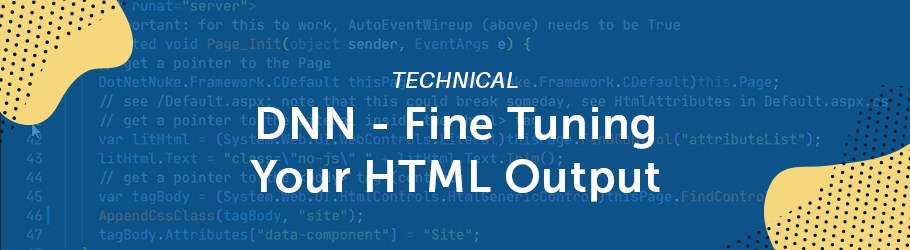 DNN Details 002: Fine Tuning Your HTML Output